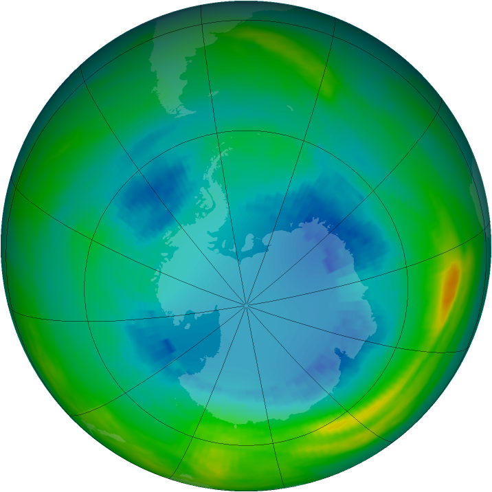 Ozone Map 1984-08-27